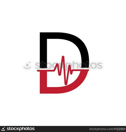 D Letter creative logo or symbol template design