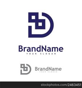 D letter icon design template, Icon Vector Template elements, Modern, Corporate