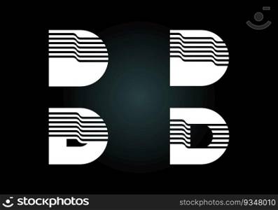 D letter logo design, Creative Modern Letters Vector Icon Logo Illustration