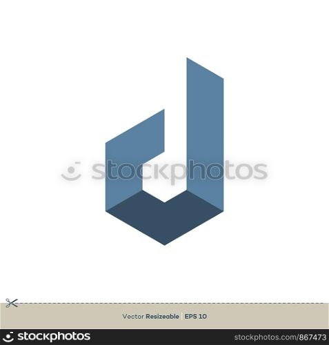 D Letter Logo Template Illustration Design. Vector EPS 10.