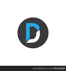 D letter logo vector design