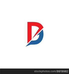 D letter logo vector design