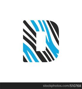 D letter logo vector design. Initial letter D logo design.