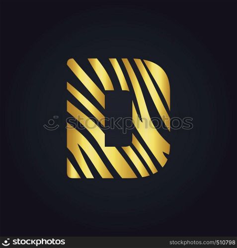 D letter logo vector design. Initial letter D logo design.