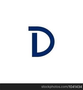 D letter logo vector icon template icon illustration design