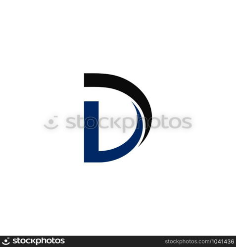 D letter logo vector icon template icon illustration design