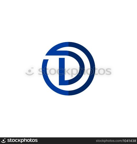 D letter logo vector icon template icon illustration design