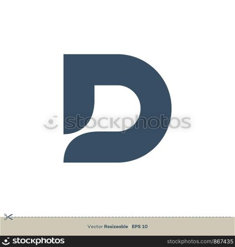 D Letter vector Logo Template Illustration Design. Vector EPS 10.