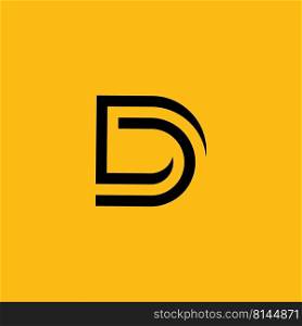 D Logo Design and template. Creative D icon initials based Letters in vector.
