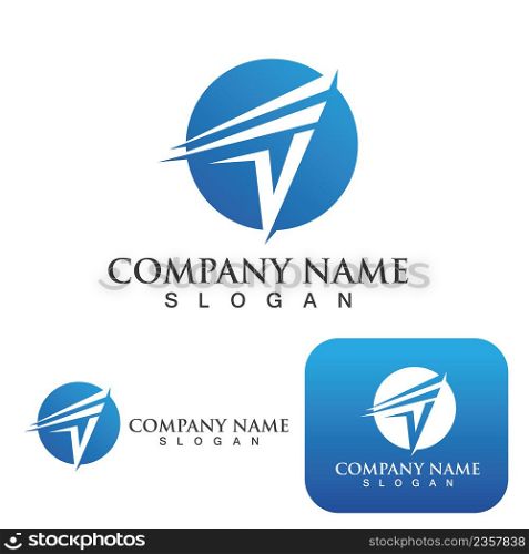 D logo Faster Template vector icon illustration