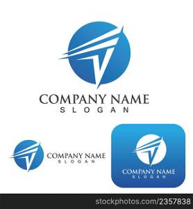 D logo Faster Template vector icon illustration