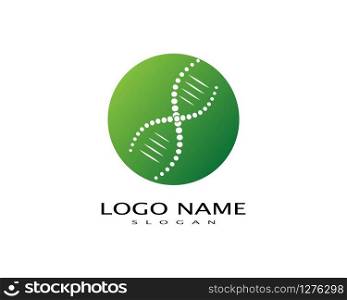 D,N,A logo vector icon template