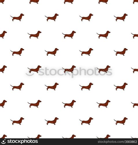 Dachshund dog pattern. Cartoon illustration of dachshund dog vector pattern for web. Dachshund dog pattern, cartoon style