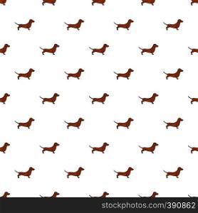 Dachshund dog pattern. Cartoon illustration of dachshund dog vector pattern for web. Dachshund dog pattern, cartoon style