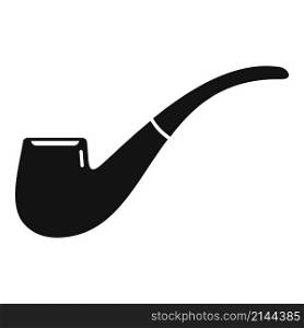Dad smoke pipe icon simple vector. Old wood. Smoker pipe. Dad smoke pipe icon simple vector. Old wood