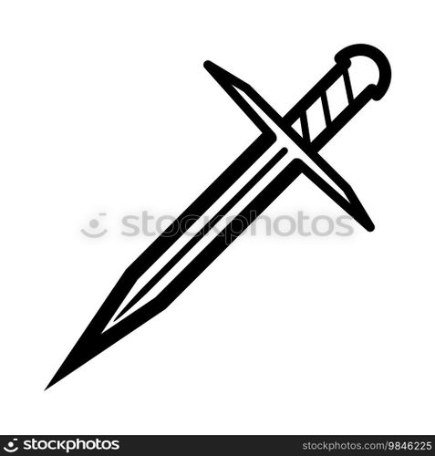 dagger icon vector