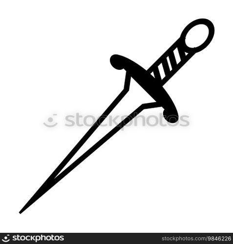 dagger icon vector
