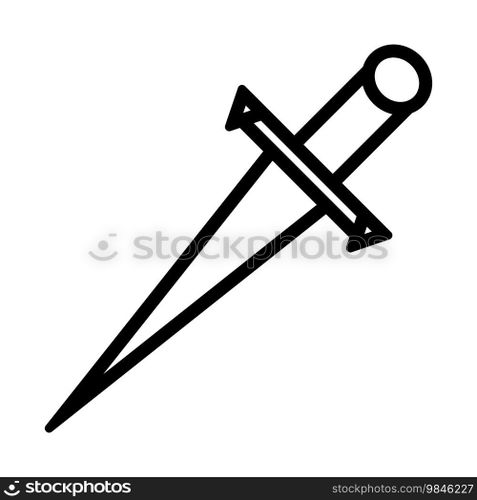 dagger icon vector