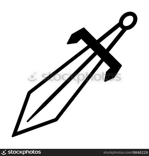 dagger icon vector