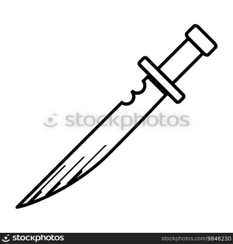 dagger icon vector