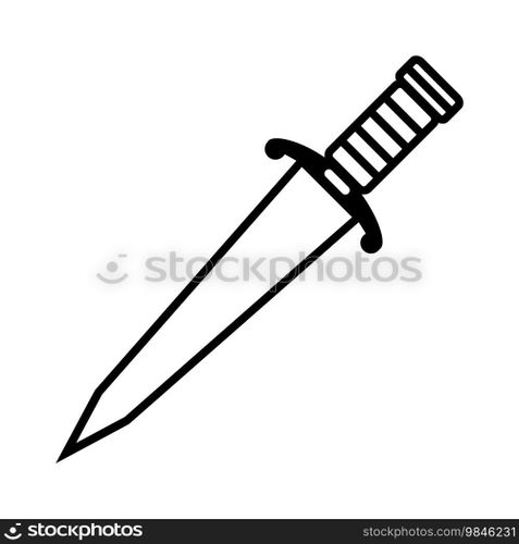 dagger icon vector