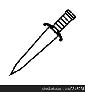dagger icon vector