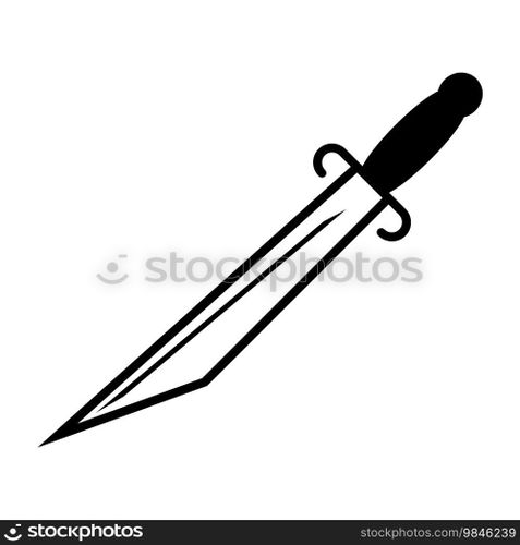 dagger icon vector