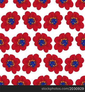 dahlia blossom flower seamless pattern textile print