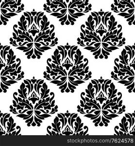 Dainty seamless pattern in damask style for background design