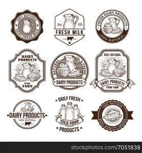 dairy badge label