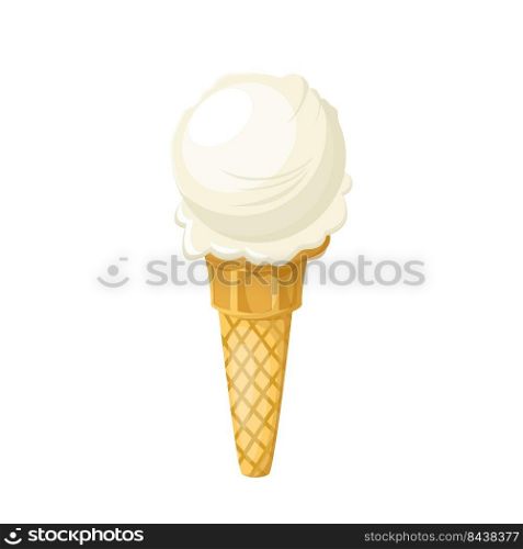 dairy ice cream cartoon vector summer ice food, gelato cream, scoop dessert, cold milk color illustration. dairy ice cream cartoon vector