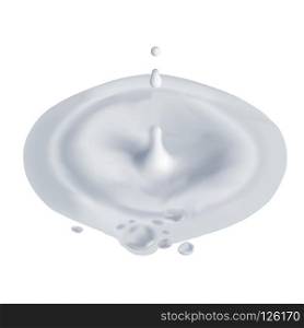 Dairy products and droplets are circular waves, vector illustration and design.. Dairy products and droplets are circular waves.