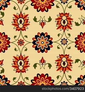 Damask design, a seamless floral pattern background