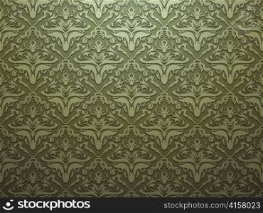 damask floral background vector illustration