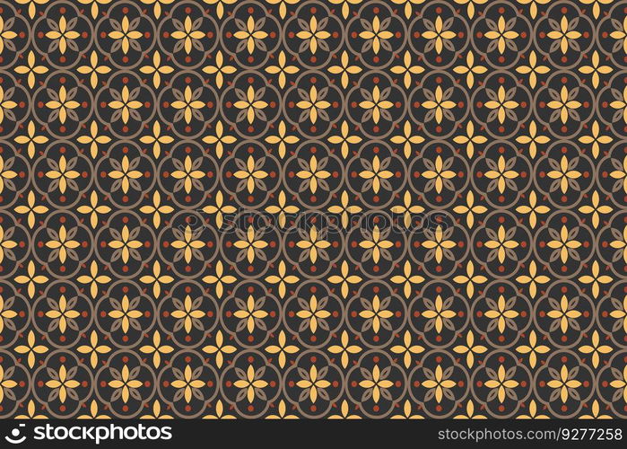 Damask repeat seamless pattern background Vector Image