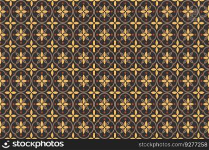 Damask repeat seamless pattern background Vector Image