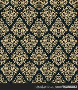 Damask seamless baroque ornament. Ornate pattern element for design in Victorian style. It can be used for decorating of wedding invitations, greeting cards, decoration for bags and clothes.
Vector illustration.
