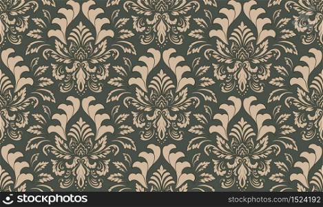 Damask seamless emboss pattern background. Vector classical luxury old damask ornament, royal victorian seamless texture for wallpapers, textile, wrapping. Vintage exquisite floral baroque template. Damask seamless emboss pattern background. Vector classical luxury old damask ornament, royal victorian seamless texture for wallpapers, textile, wrapping. Vintage exquisite floral baroque template.