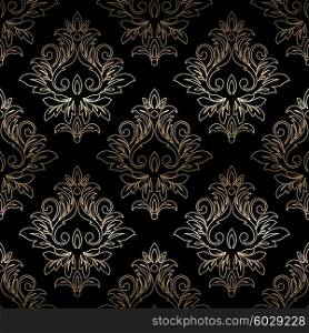 Damask seamless floral pattern. Royal wallpaper. . Damask seamless floral pattern. Royal wallpaper. Vector illustration. EPS 10