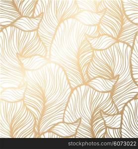 Damask seamless floral pattern. Royal wallpaper. . Damask seamless floral pattern. Royal wallpaper. Vector illustration. EPS 10. Gold leaf background