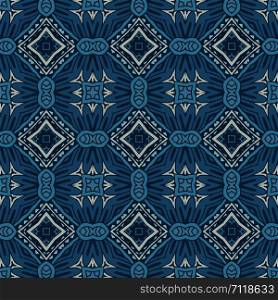 Damask seamless tiles vector design blue pattern ornamental. Blue seamless pattern tiles vector abstarct background