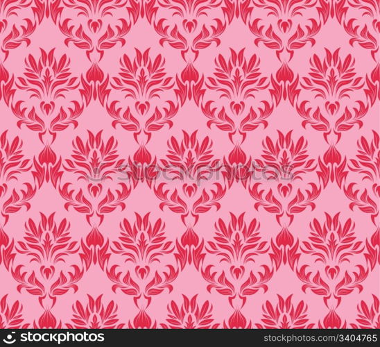 Damask seamless vector background. For easy making seamless pattern just drag all group into swatches bar, and use it for filling any contours.