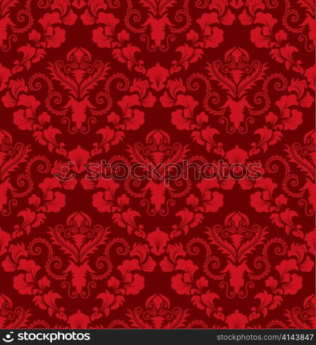 Damask seamless vector background. For easy making seamless pattern just drag all group into swatches bar, and use it for filling any contours.