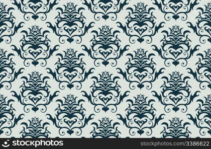 Damask seamless vector pattern. For easy making seamless pattern just drag all group into swatches bar, and use it for filling any contours.