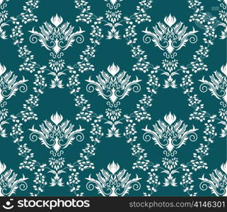 Damask seamless vector pattern. For easy making seamless pattern just drag all group into swatches bar, and use it for filling any contours.