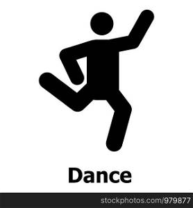 Dance icon. Simple illustration of dance vector icon for web. Dance icon, simple style