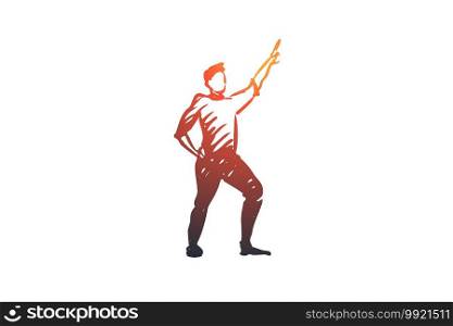 Dancing, guy, fun, party, disco concept. Hand drawn attractive young guy dancing at disco party concept sketch. Isolated vector illustration.. Dancing, guy, fun, party, disco concept. Hand drawn isolated vector.