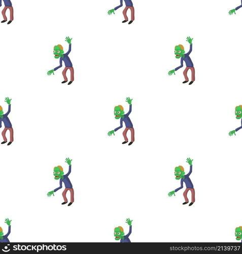 Dancing zombie pattern seamless background texture repeat wallpaper geometric vector. Dancing zombie pattern seamless vector