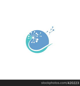 Dandelion Flower Logo Template vector symbol nature