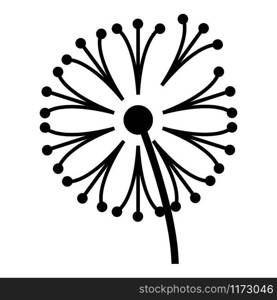 Dandelion plant icon. Simple illustration of dandelion plant vector icon for web design isolated on white background. Dandelion plant icon, simple style